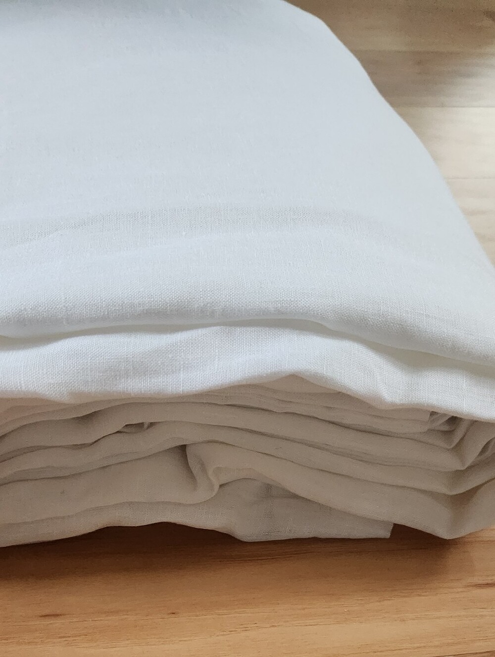 Linen King Duvet Cover - Snow White